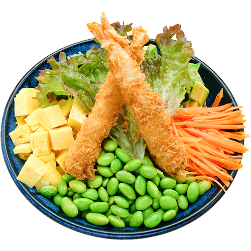 Poké tempura shrimp