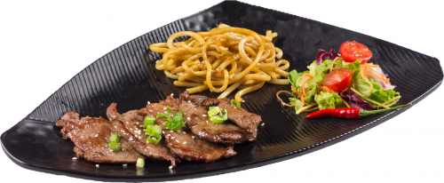 Teppan beef terriyaki