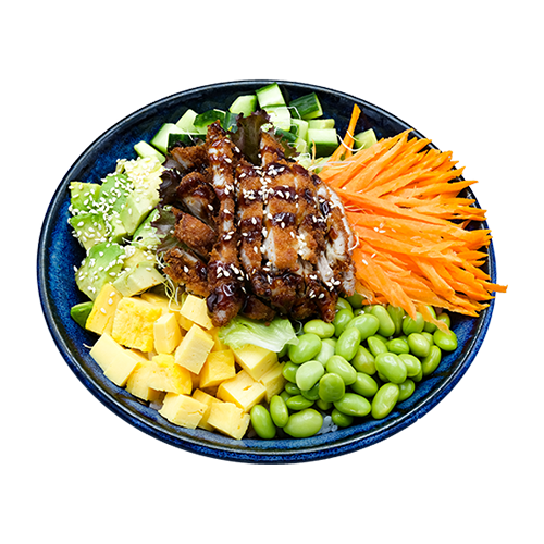 Poké crispy chicken teriyaki