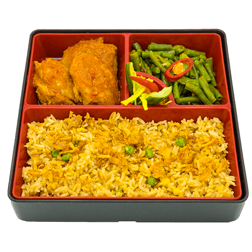 Red curry chicken mini rijsttafel