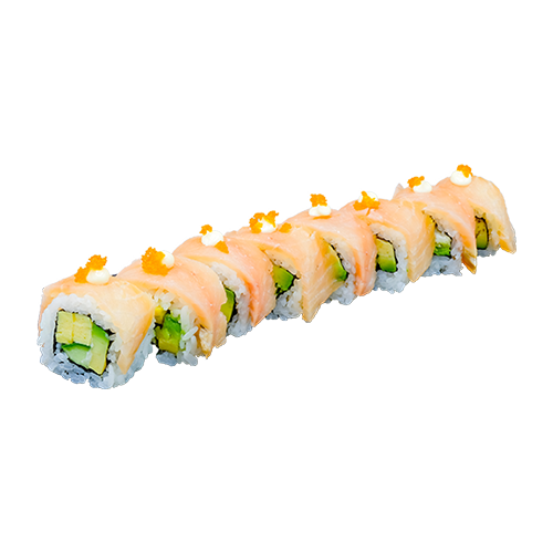 Smoked salmon uramaki