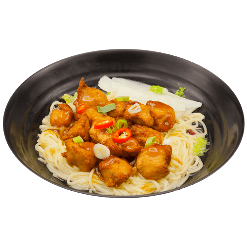 Teriyaki vegetarian chicken ramen
