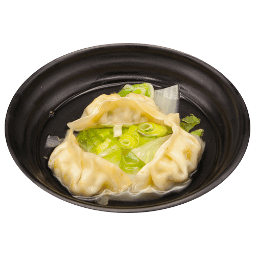 Vegetable dumpling soup