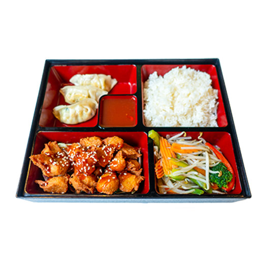 Vegetarian chicken bento