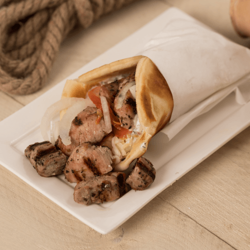 Pita souvlaki
