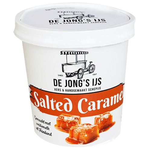 Salted Caramel schepijs - De Jong's Ijs