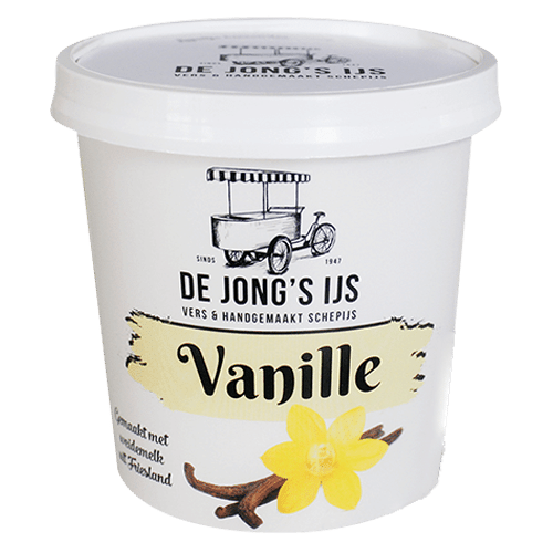 Vanille schepijs - De Jong's Ijs