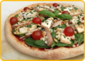 Pizza pollo spinata