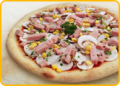 Pizza prosciutto funghi