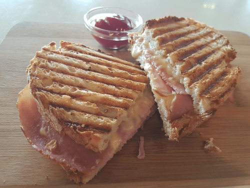 Ham and cheese sandwich