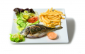 Grilled dorade dish