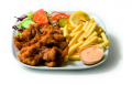 Deep fried kibbeling dish