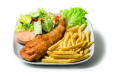 Deep fried lekkerbek dish