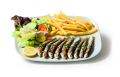 Grilled sardines dish