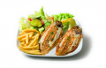 Grilled lemon sole dish