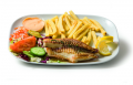 Grilled tilapia fillet dish