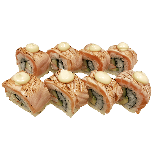 Salmon on Fire Maki