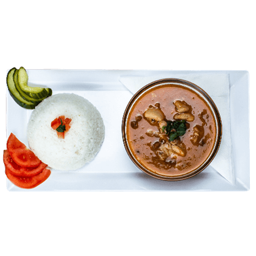 Rice with brown beans
