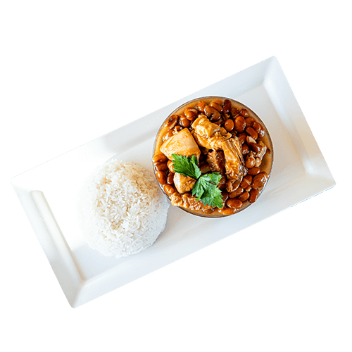 Rice with brown beans