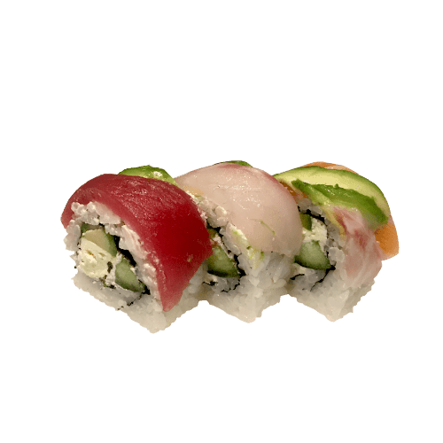 Rainbow uramaki