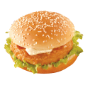 Chicken steak burger