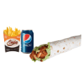 Chicken tikka wrap meal