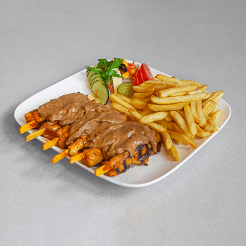 Kipsaté grill schotel, 4 stuks