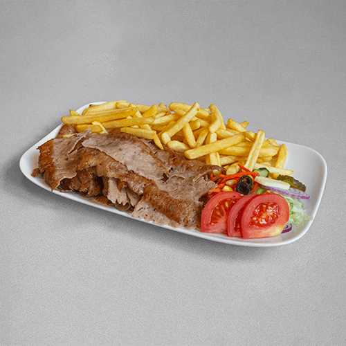 Kleine schotel kipdöner