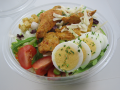 Meal salad spicy chicken