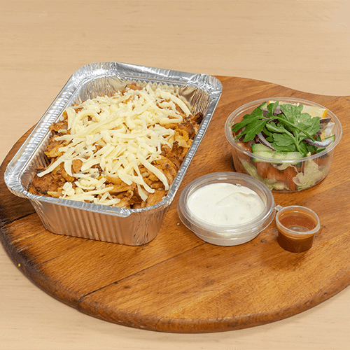 Kapsalon kip met friet