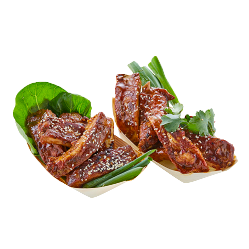 Spareribs pork heel rack