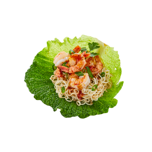 Chili gamba's met woknoodles