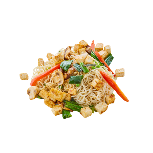 Sweet lemon tofu met woknoodles