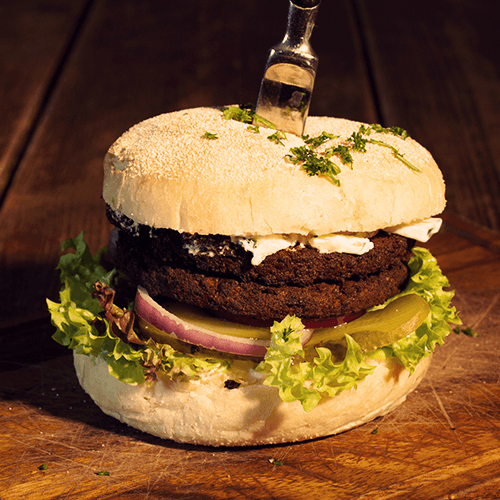 Falafel burger menu