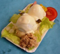 Russian salad with egg, small