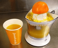 Fresh orange juice