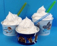 Small cup with soft serve