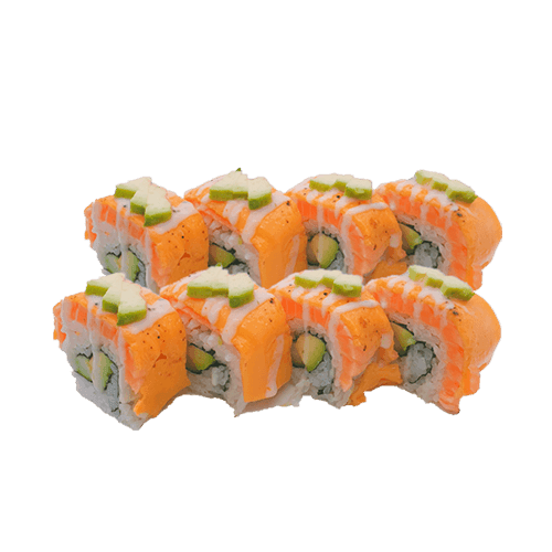 Cheese salmon roll