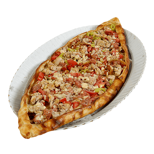 Pide lam, kip en kaas