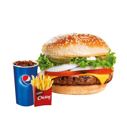 Beef burger xl menu