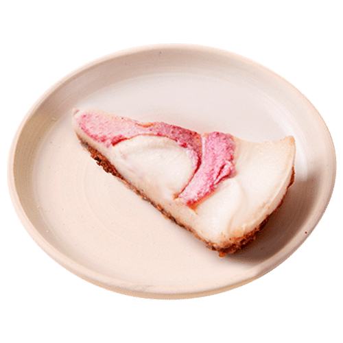 Raw swirl cheesecake