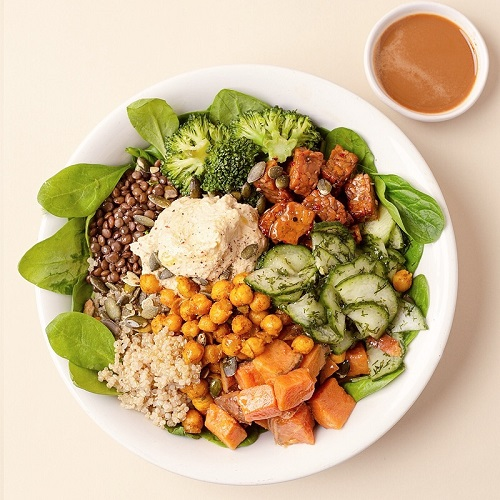 Classic green protein salad (vegan)