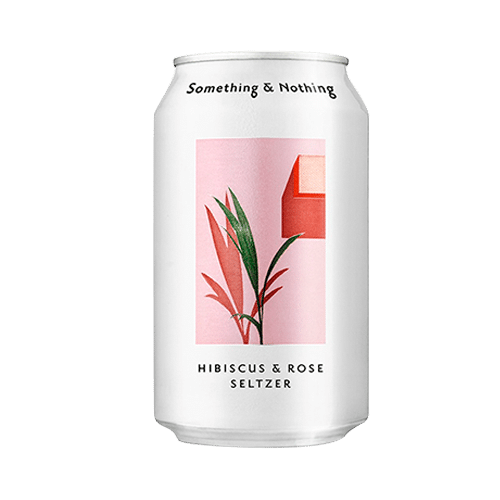 Something and nothing Seltzer hibiscus 0%