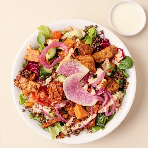 Vegan kapsalon salad