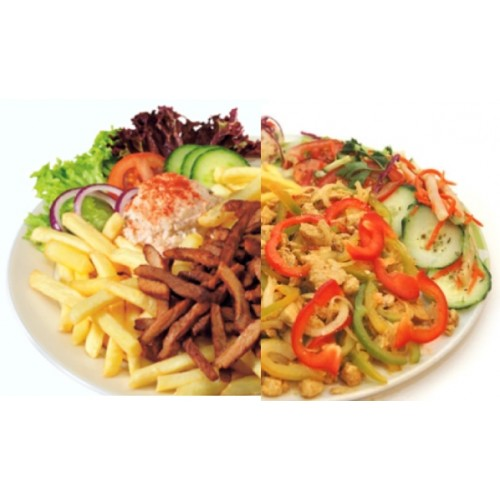 Shoarma kipfilet schotel