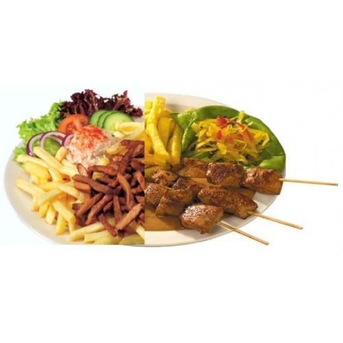 Shoarma kipsaté schotel