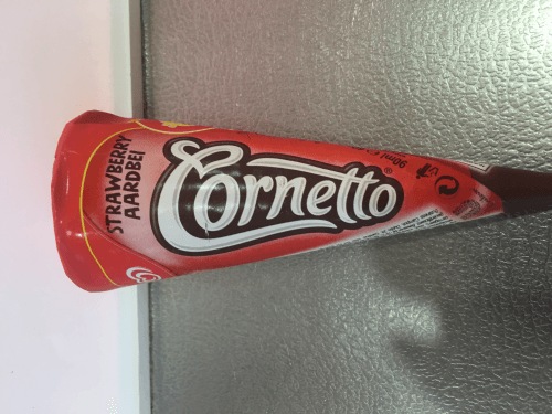 Cornetto aardbei