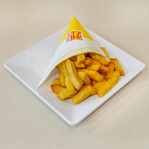 Huisgemaakte verse friet zonder