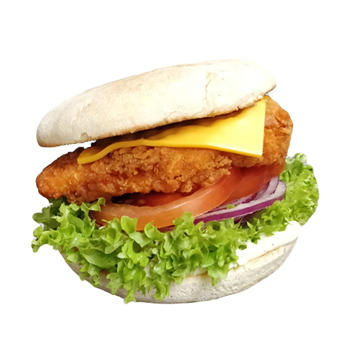 Crispy chicken burger