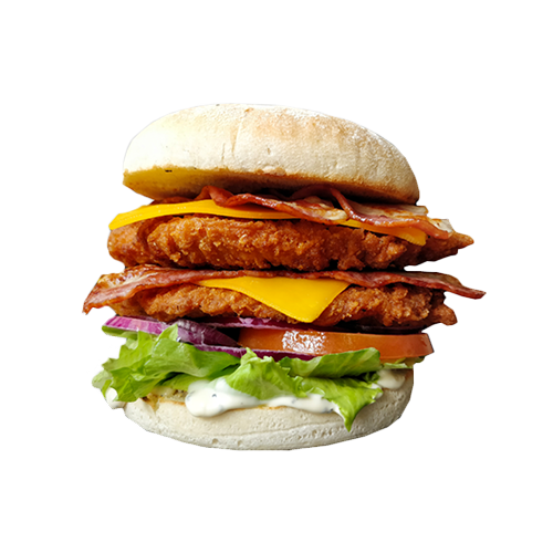 Double trouble crispy burger